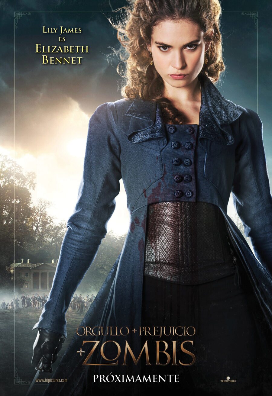 Poster of Pride and Prejudice and Zombies - Lily James España