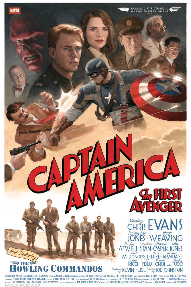 Poster of Captain America: The First Avenger - Vintage