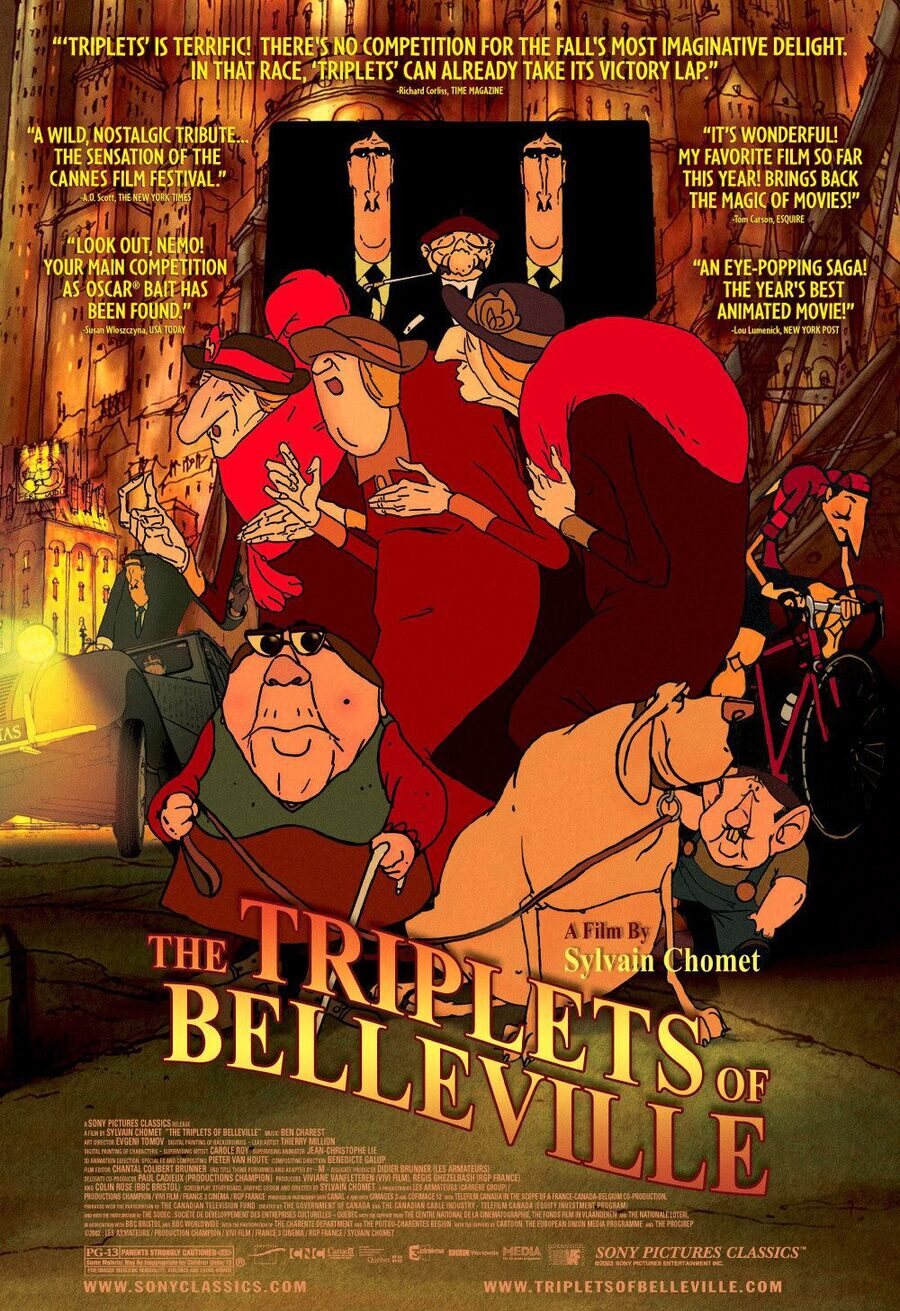 Poster of The Triplets of Belleville - EEUU