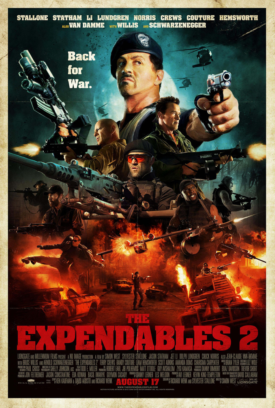 Poster of The Expendables 2 - EEUU