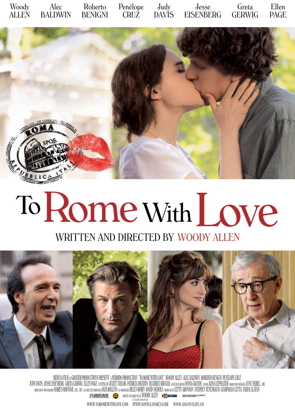 Poster of To Rome with Love - EEUU