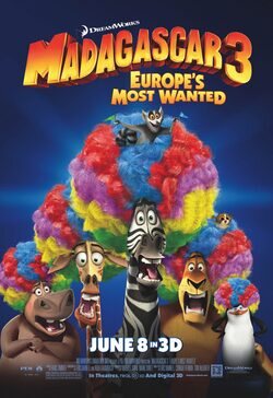 Poster Madagascar 3: Europe's Most Wanted