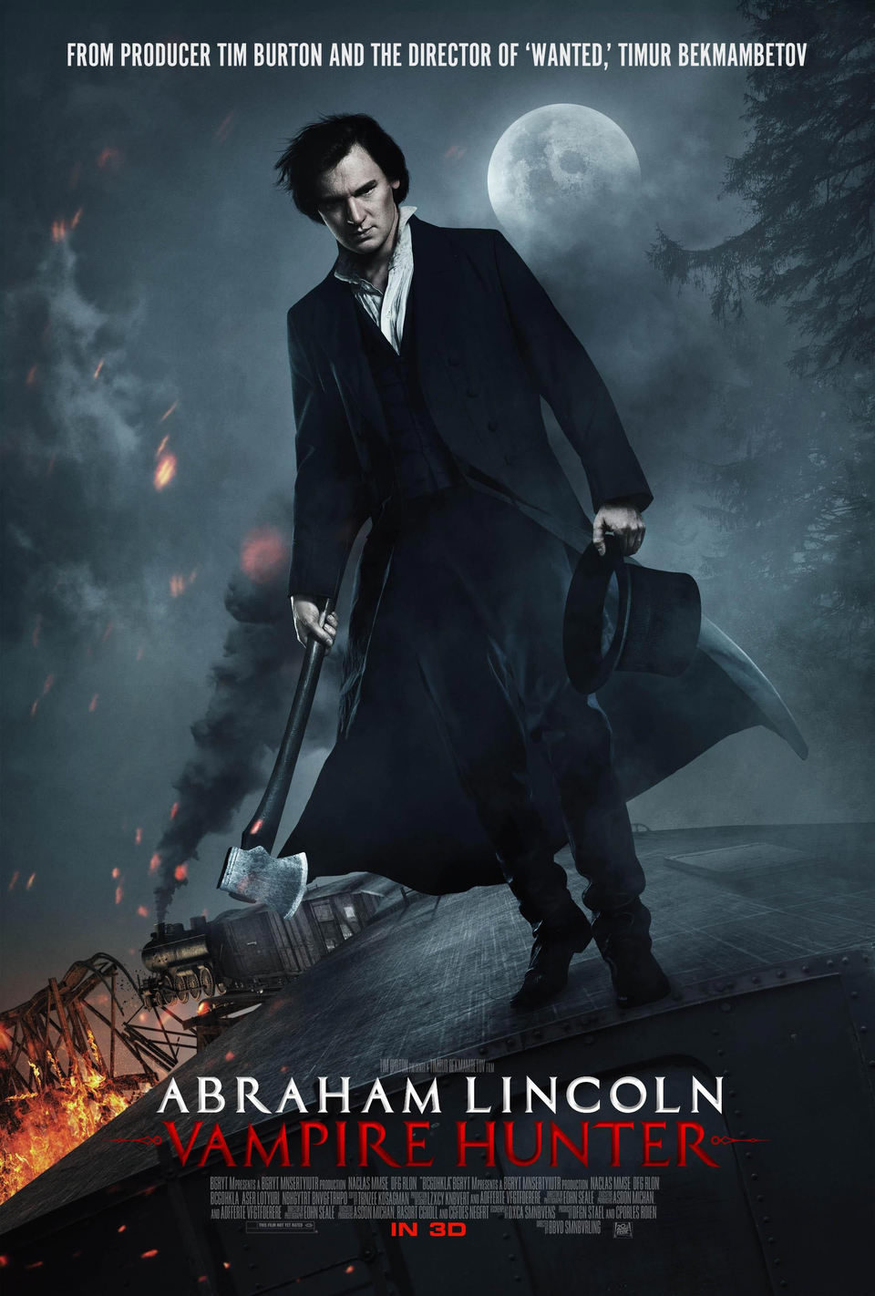 Poster of Abraham Lincoln: Vampire Hunter - Reino Unido