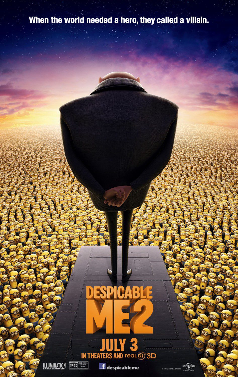 Poster of Despicable Me 2 - EEUU