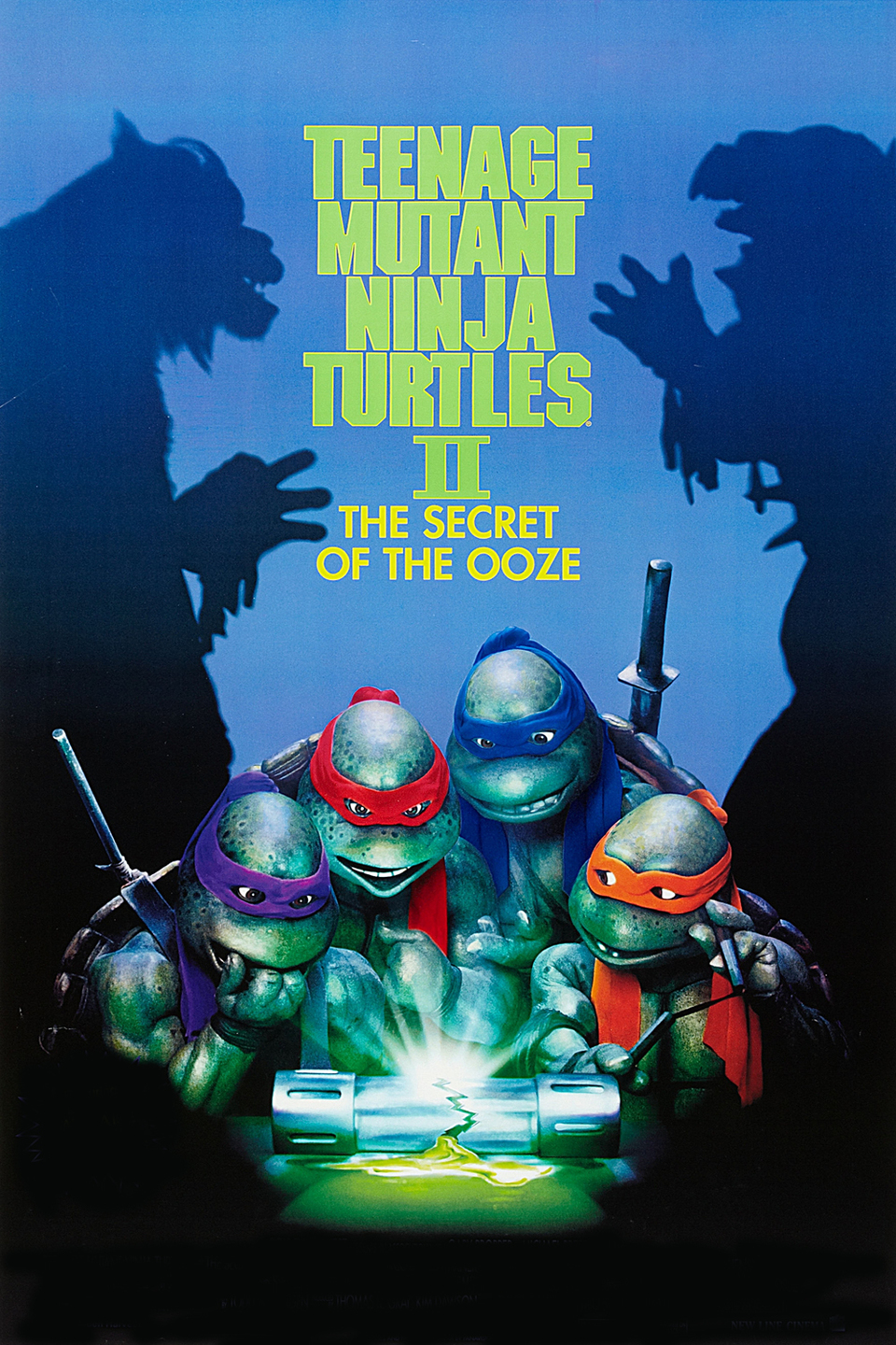 Poster of Teenage Mutant Ninja Turtles II: The Secret of Ooze - EEUU
