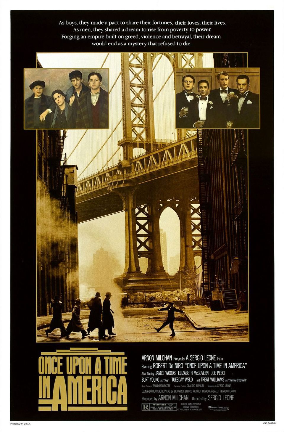 Poster of Once upon a time in America - Estados Unidos