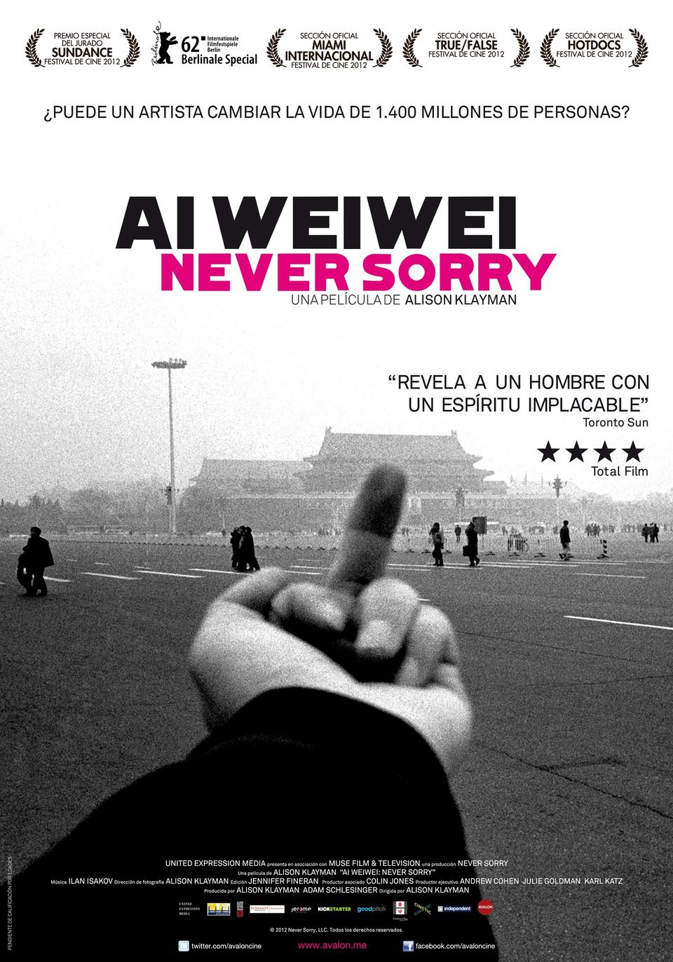 Poster of Ai Weiwei: Never Sorry - España