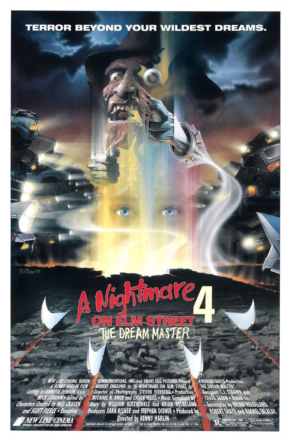 Poster of A Nightmare on Elm Street 4: The Dream Master - Estados Unidos