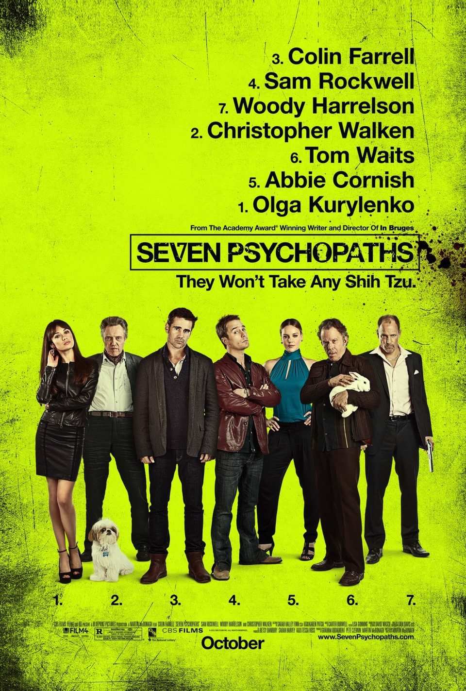 Poster of Seven Psychopaths - Estados Unidos
