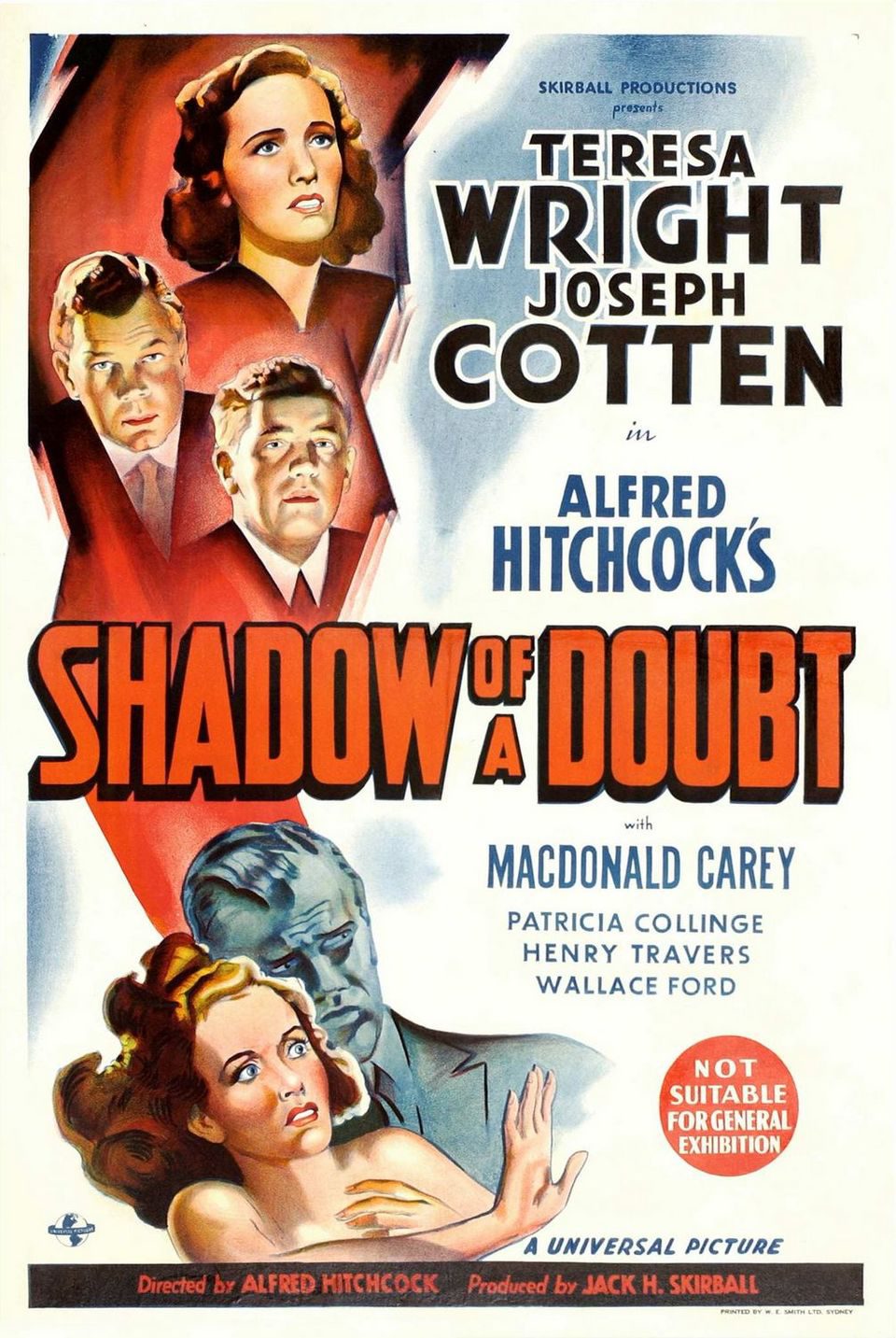 Poster of Shadow of a Doubt - Estados Unidos