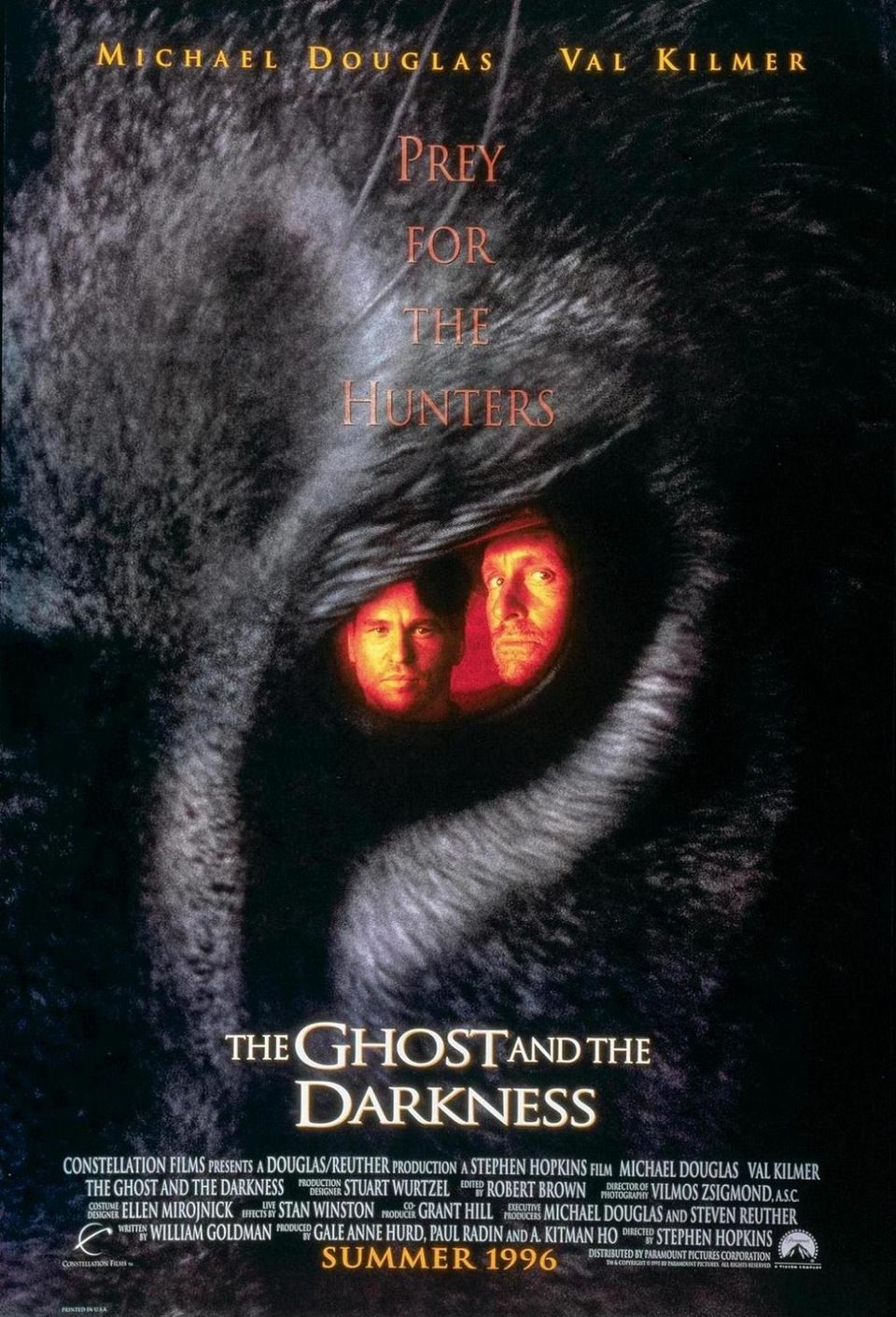 Poster of The Ghost and the Darkness - Estados Unidos