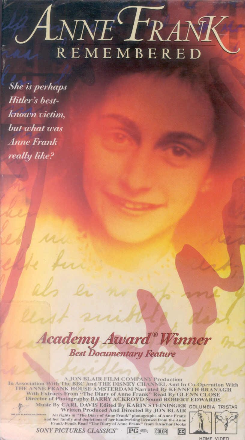 Poster of Anne Frank Remembered - Estados Unidos