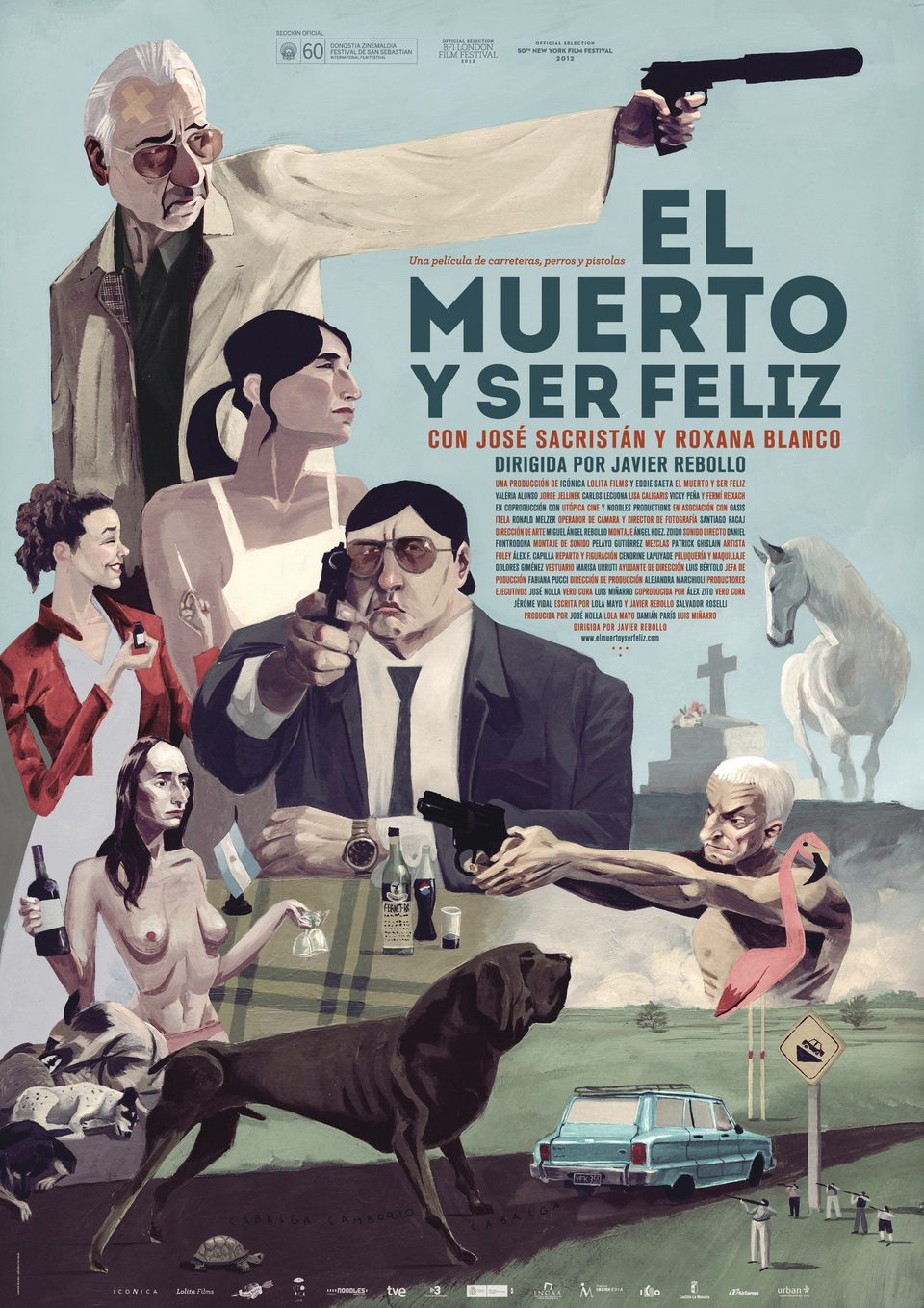 Poster of The Dead Man and Being Happy - España