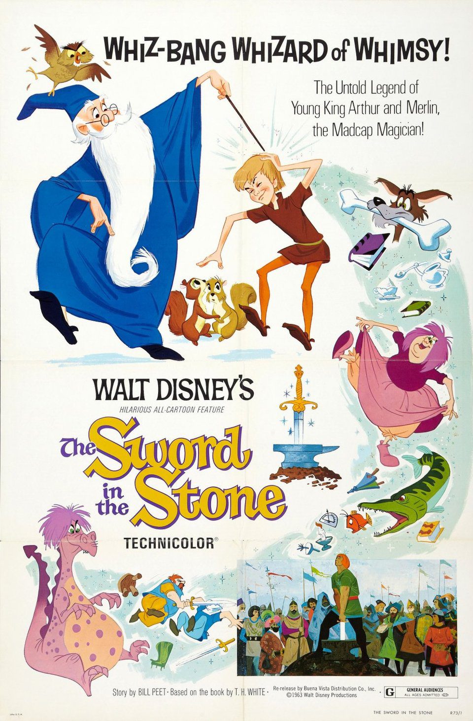 Poster of The Sword in the Stone - EEUU