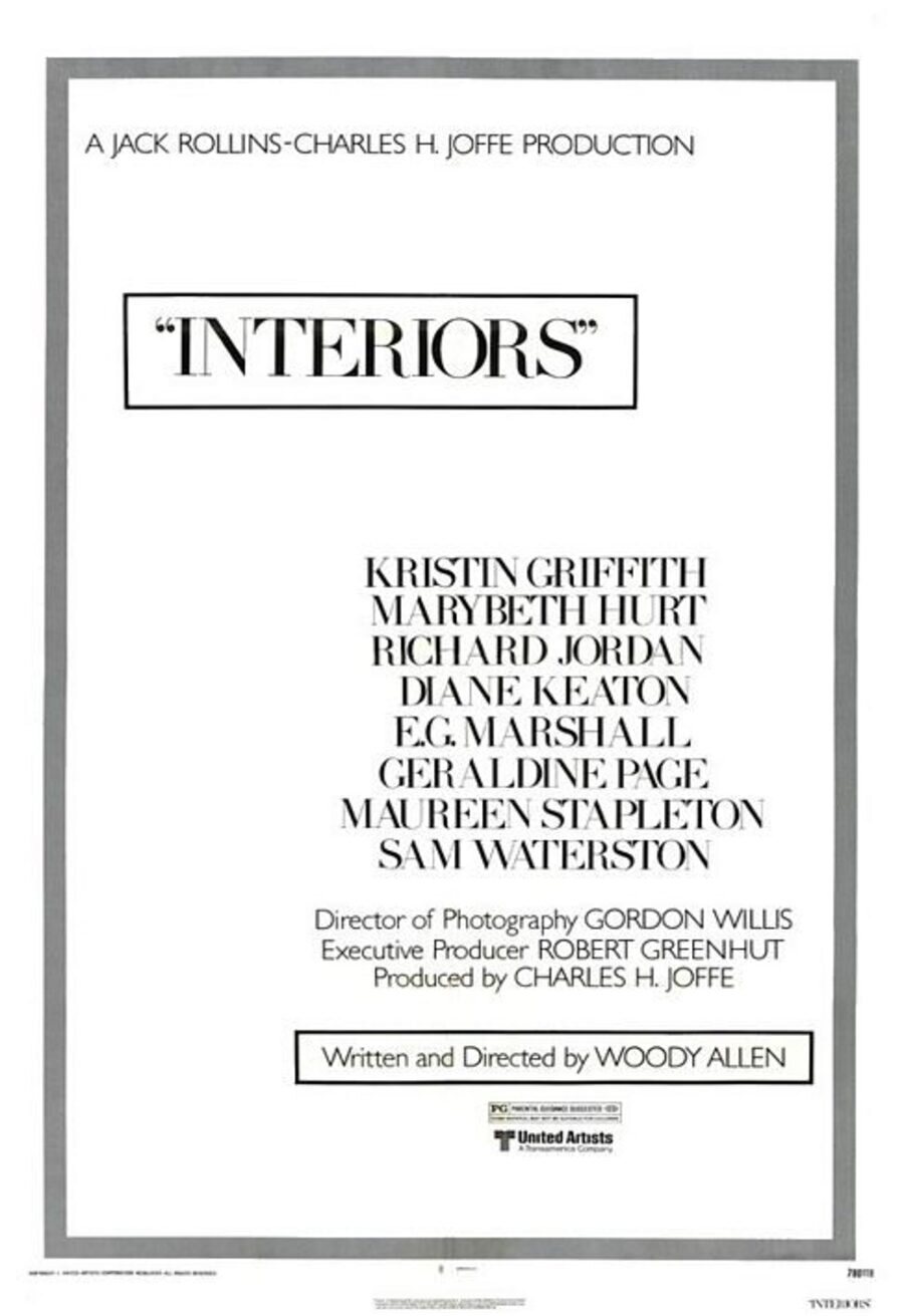 Poster of Interiors - EEUU