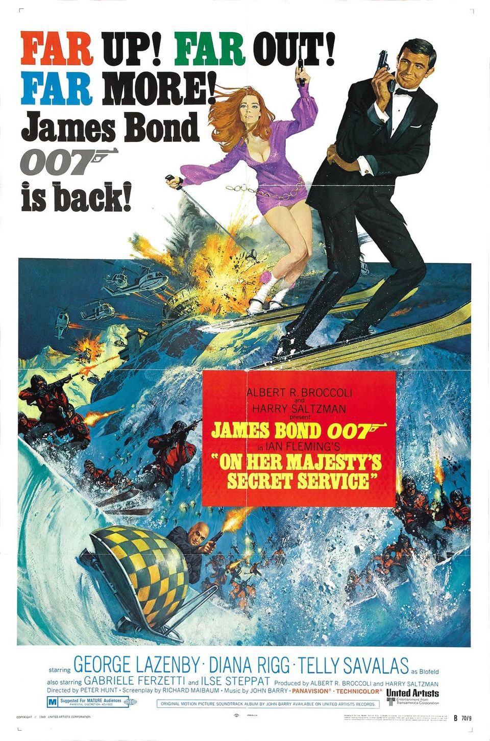 Poster of On Her Majesty's Secret Service - EEUU