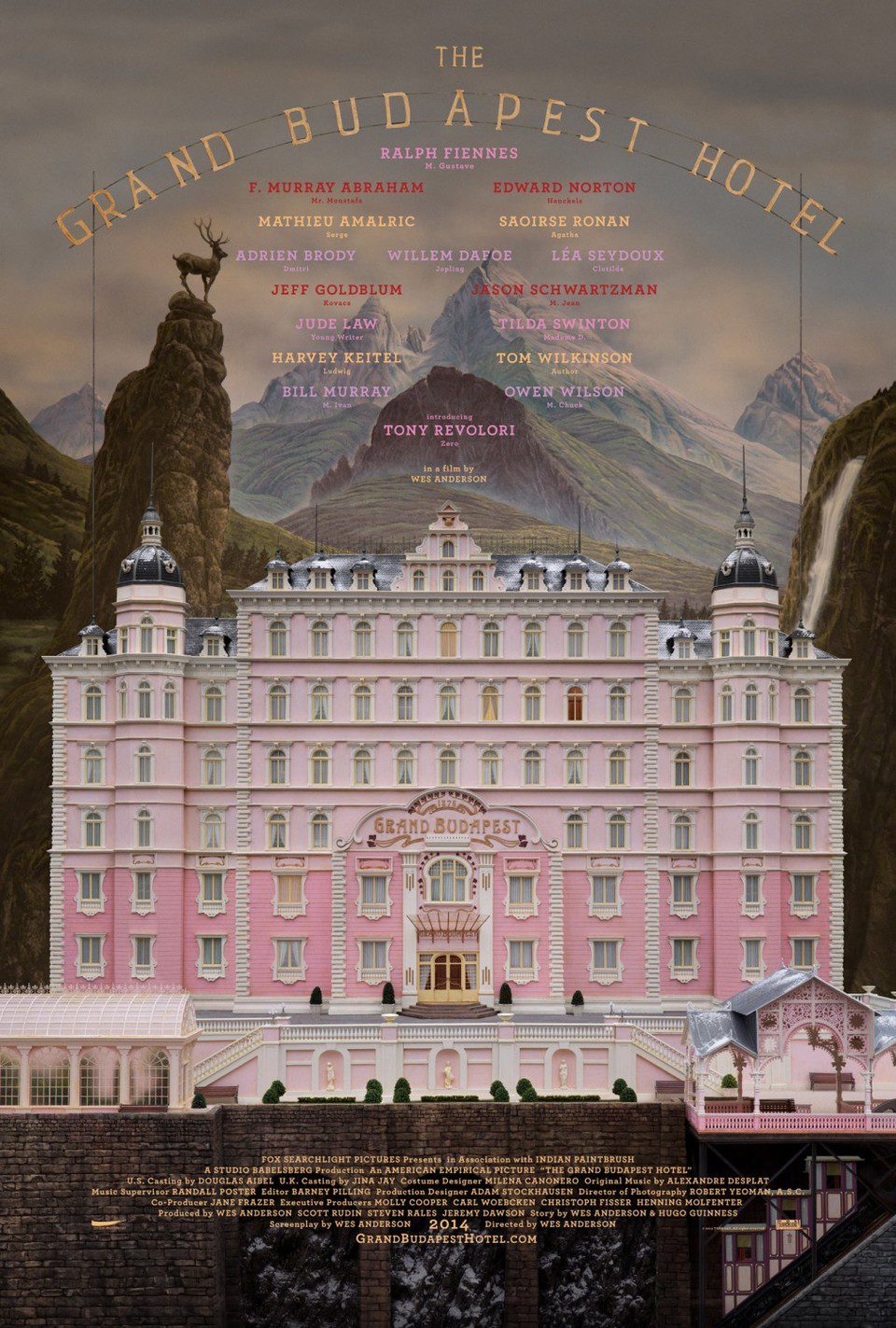 Poster of The Grand Budapest Hotel - Estados Unidos