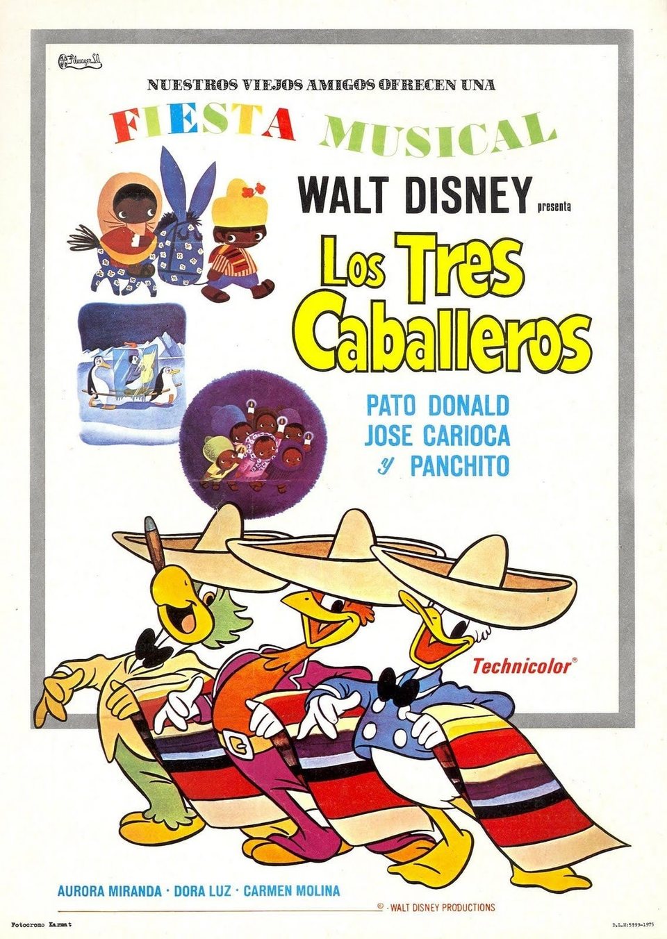 Poster of The Three Caballeros - España #1