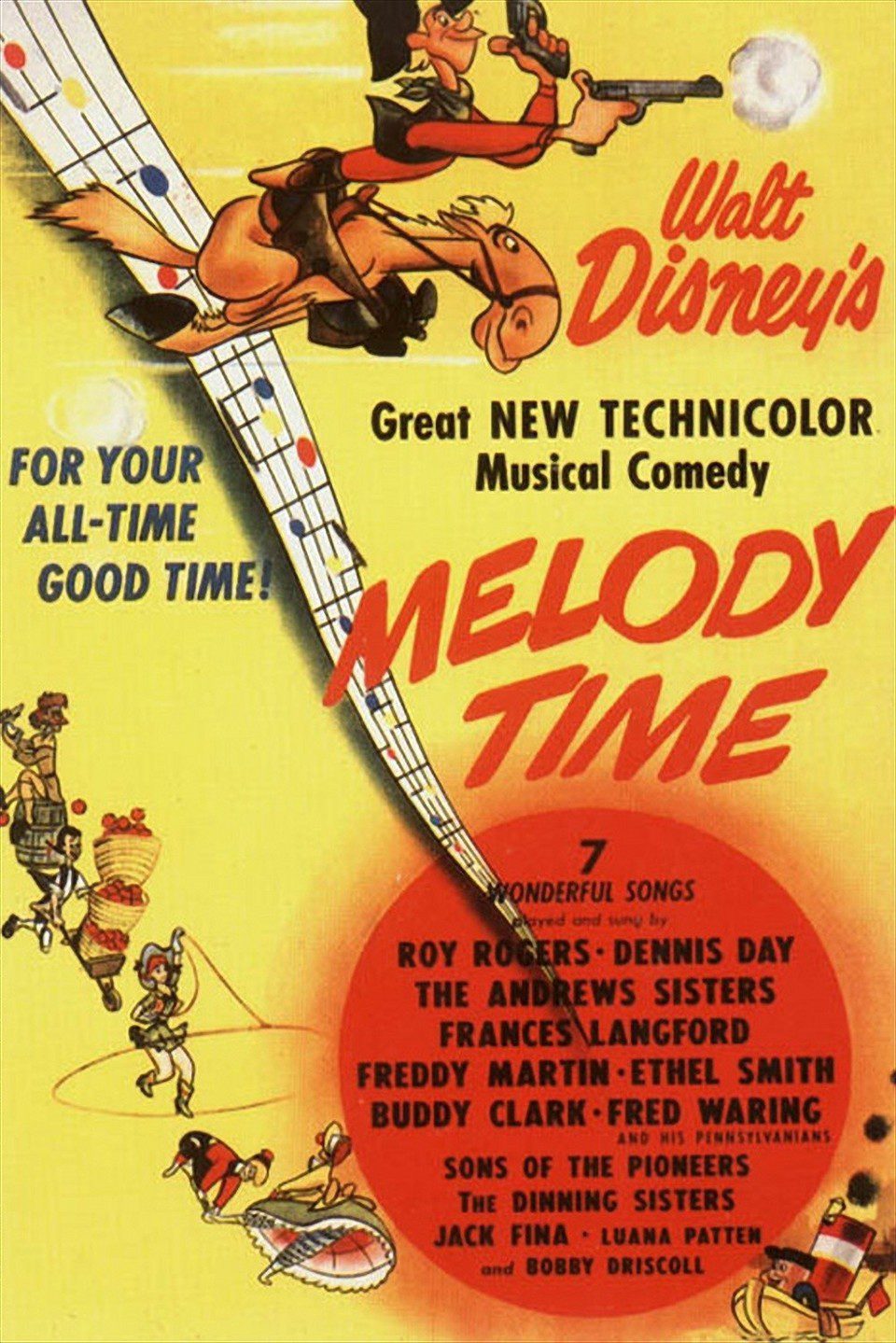 Poster of Melody Time - EEUU