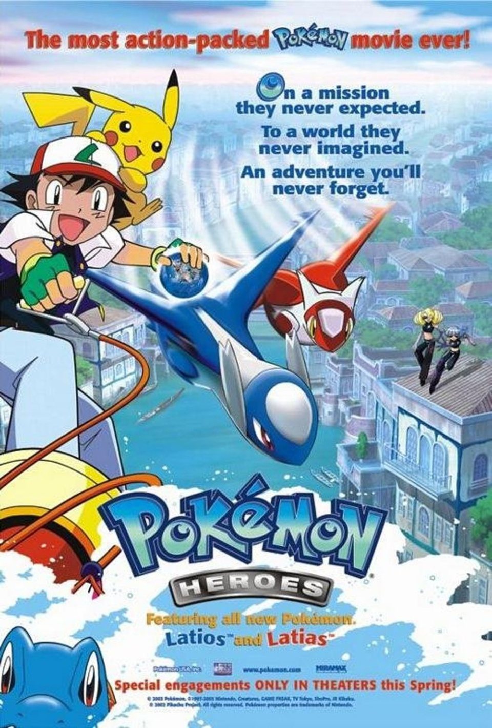 Poster of Pokémon Heroes - Estados Unidos