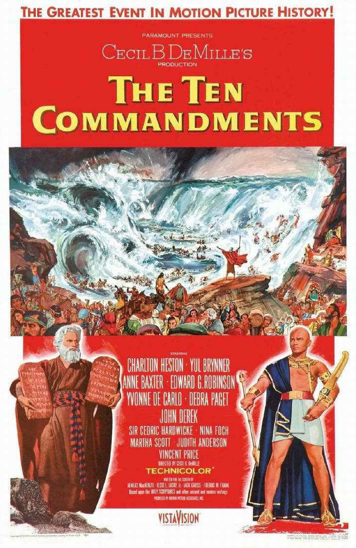 Poster of The Ten Commandments - EEUU