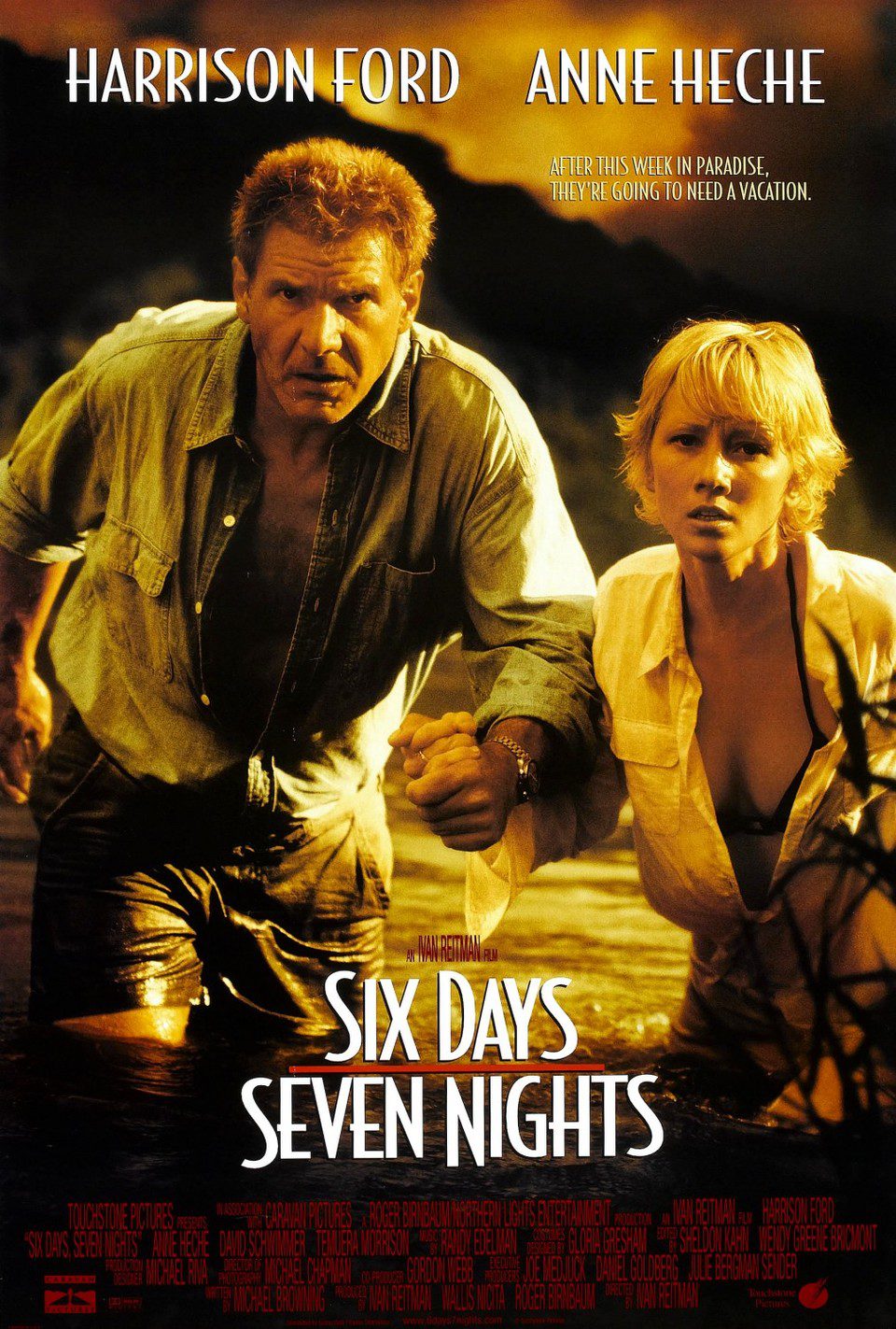Poster of Six Days Seven Nights - Estados Unidos
