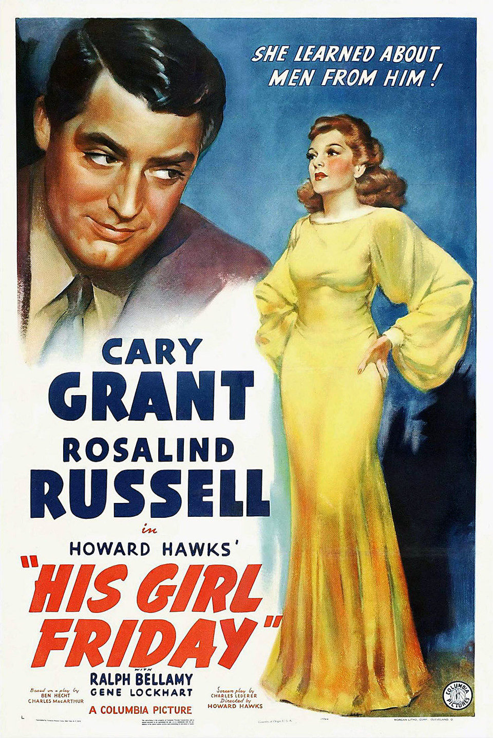 Poster of His Girl Friday - EEUU