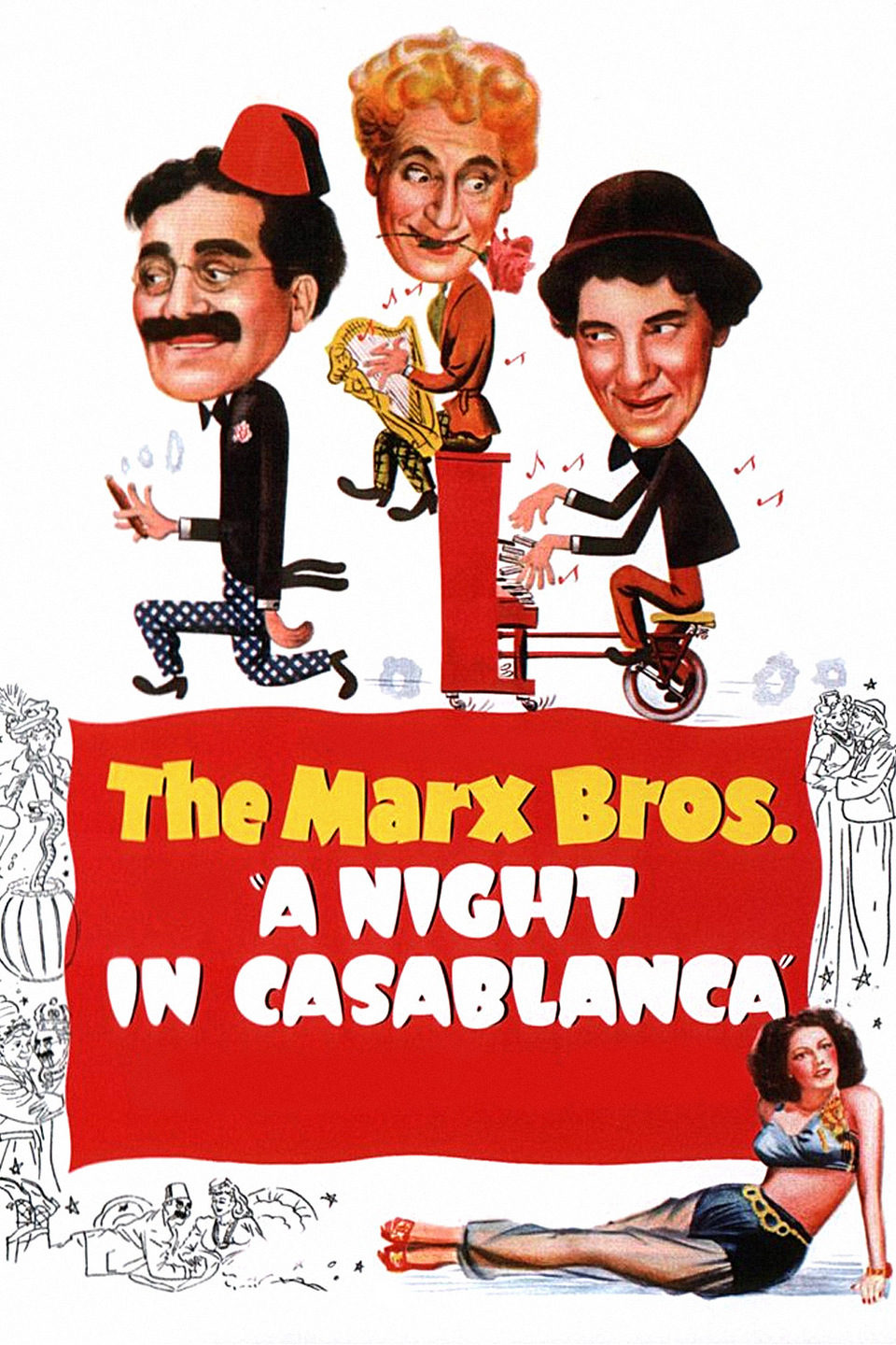 Poster of A Night in Casablanca - EEUU