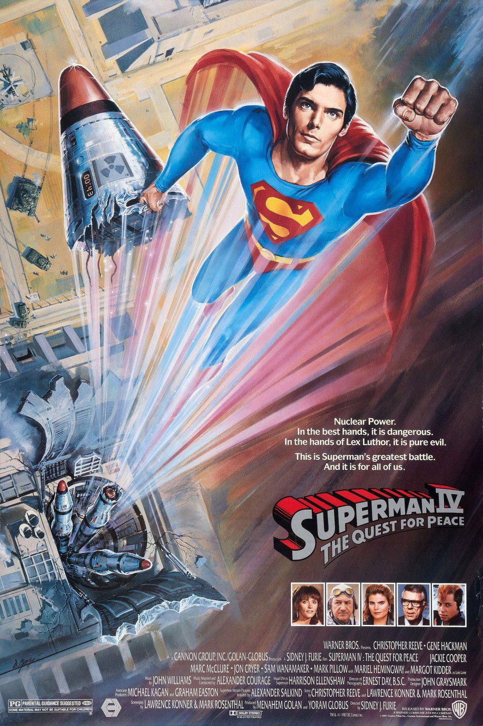Poster of Superman IV: The Quest for Peace - EEUU