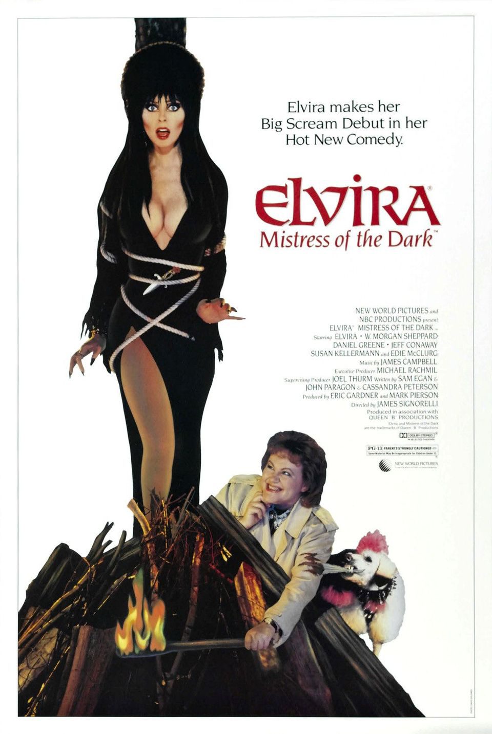 Poster of Elvira: Mistress of the Dark - EE.UU