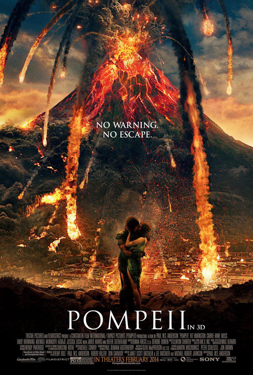 Poster of Pompeii - EEUU