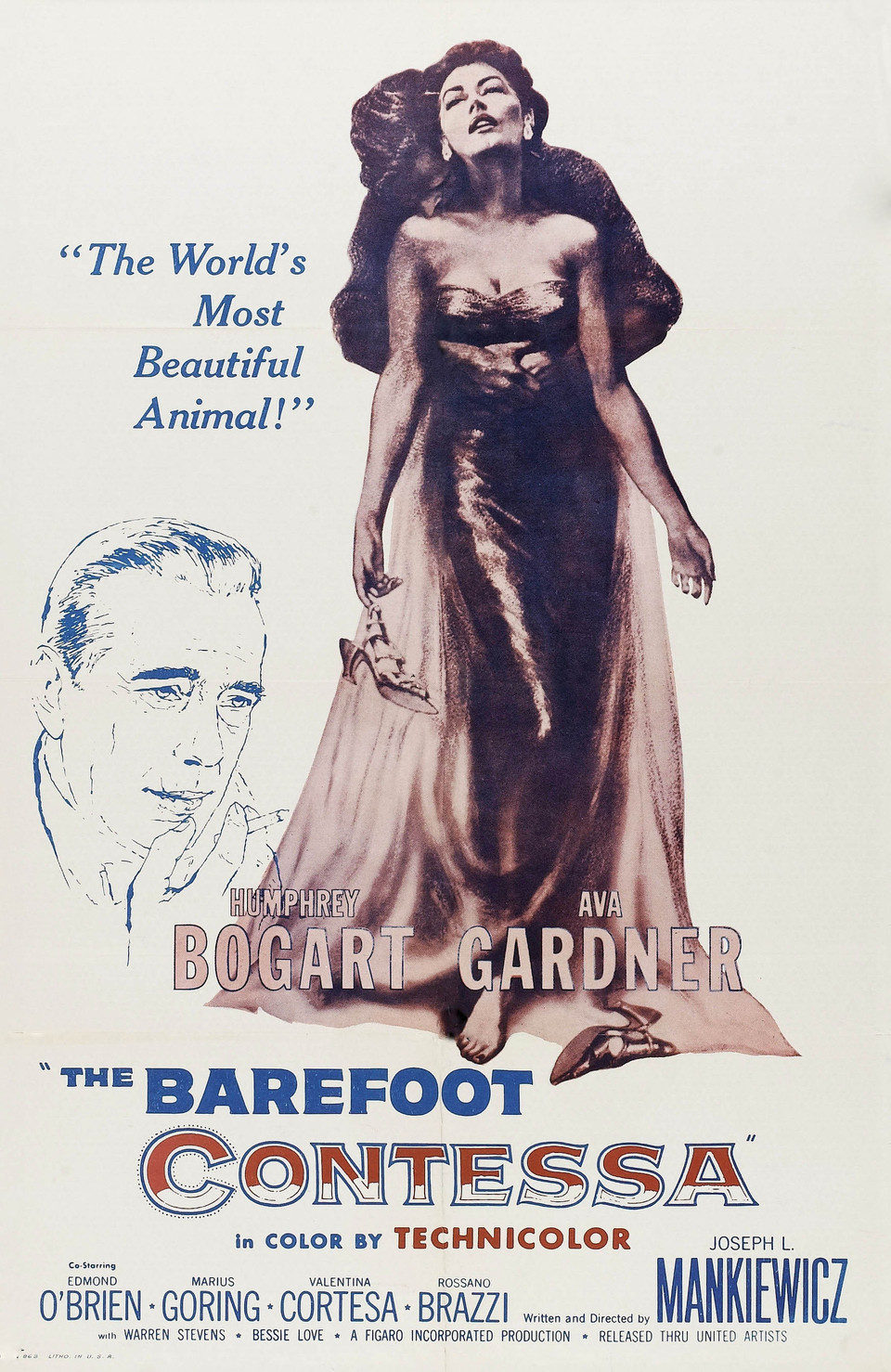 Poster of The Barefoot Contessa - EEUU