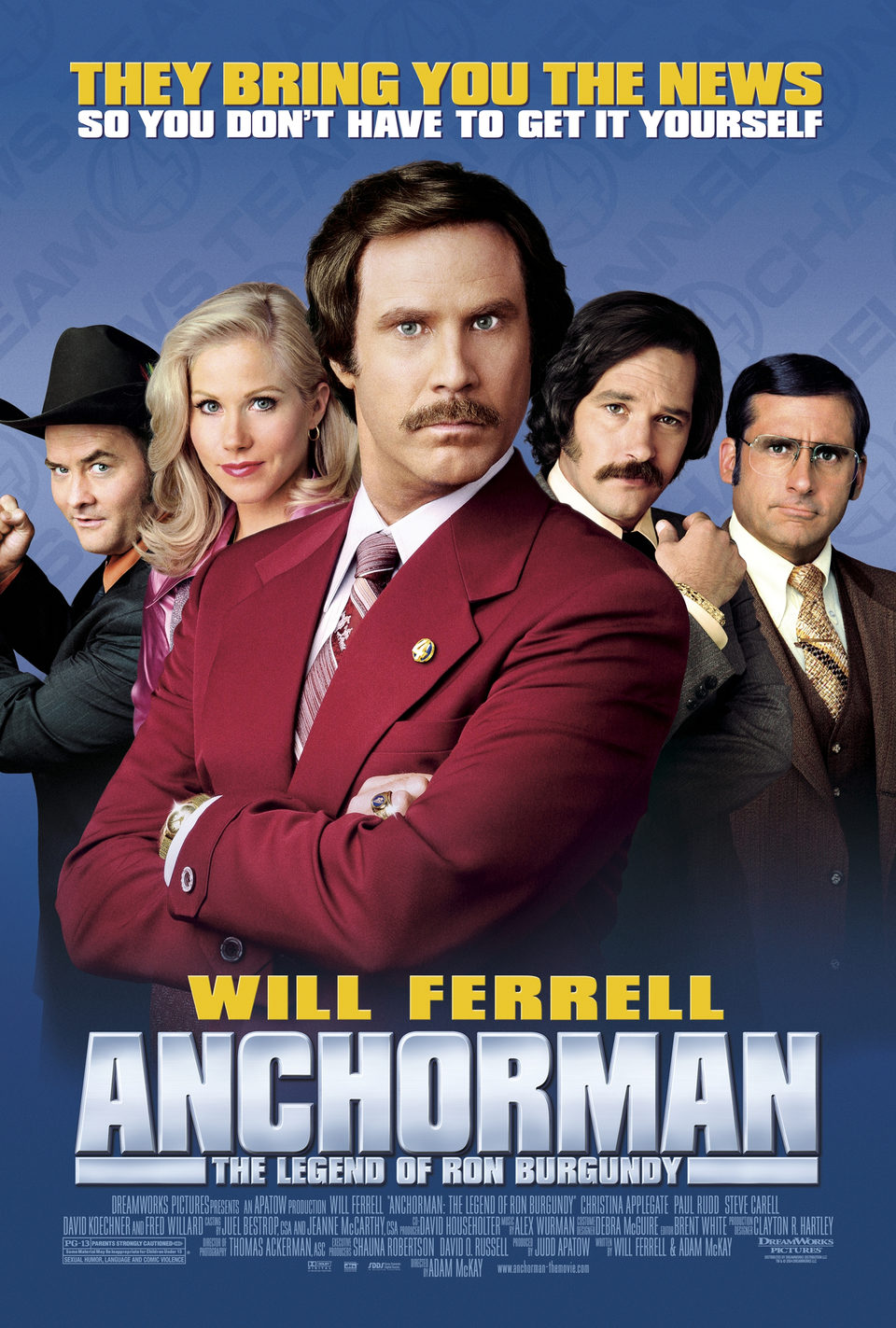 Poster of Anchorman: The Legend of Ron Burgundy - EEUU