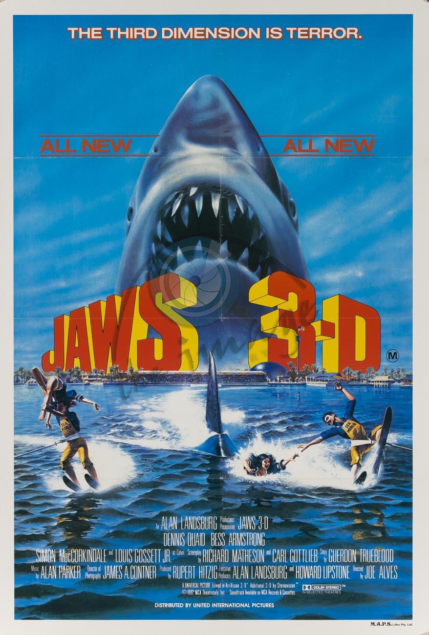 Poster of Jaws 3-D - Estados Unidos