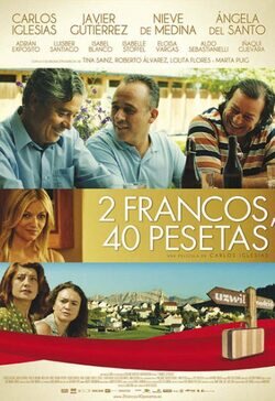 Poster 2 francos, 40 pesetas