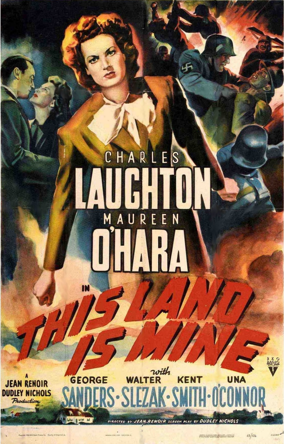 Poster of This Land Is Mine - EEUU