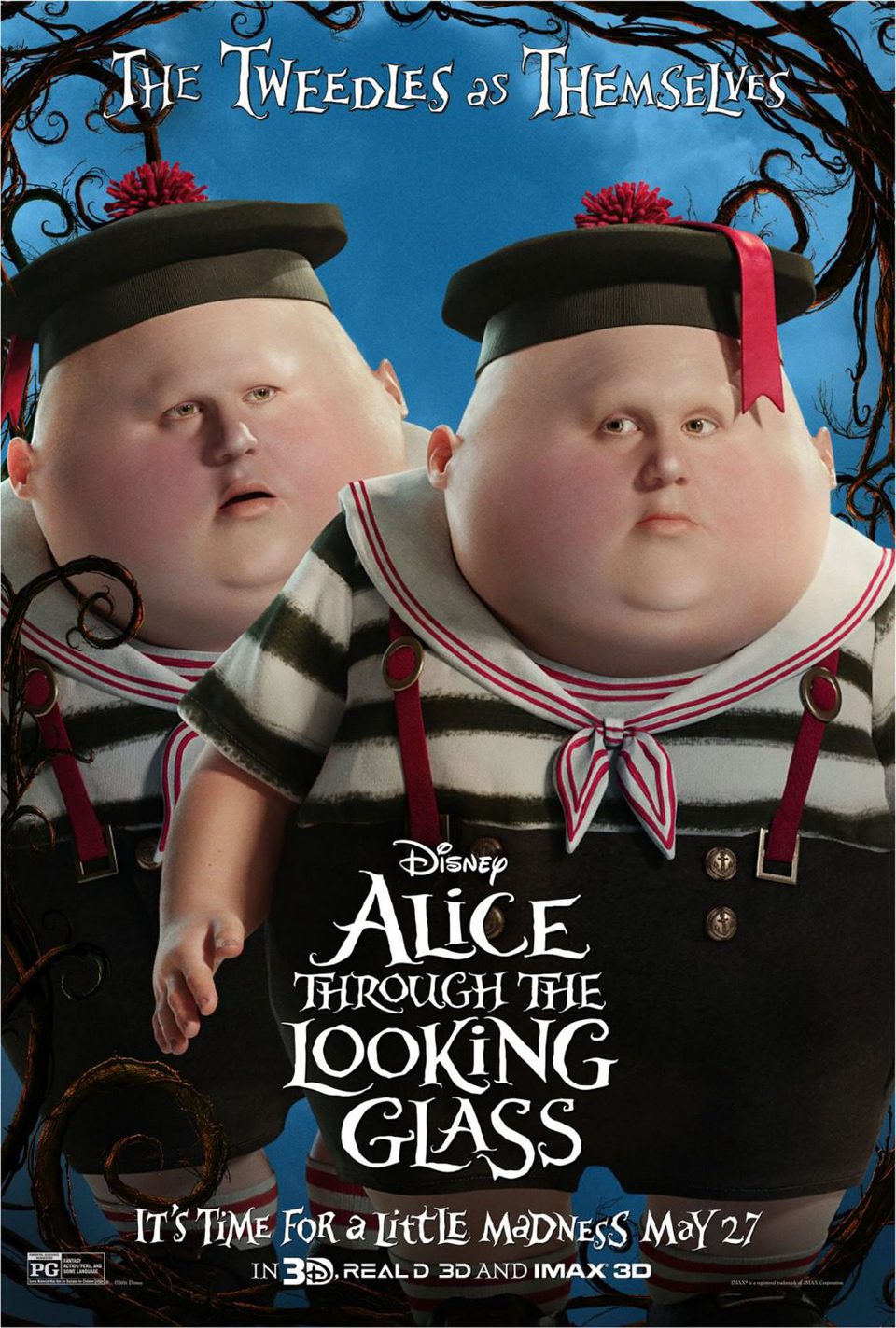 Poster of Alice Through the Looking Glass - The Tweedles