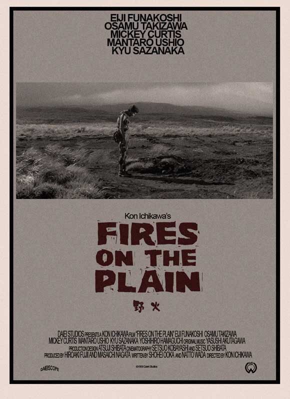 Poster of Fires on the Plain - Japon