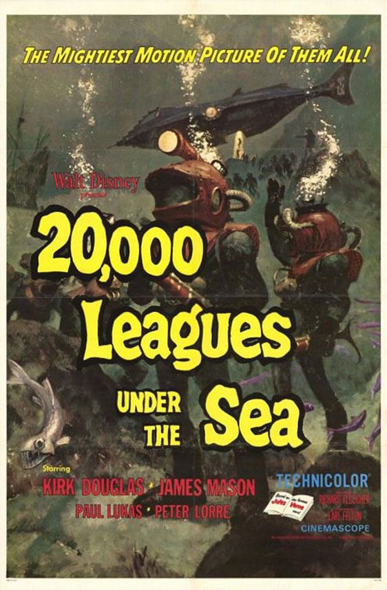 Poster of Jules Verne's 20000 Leagues Under the Sea - Estados Unidos