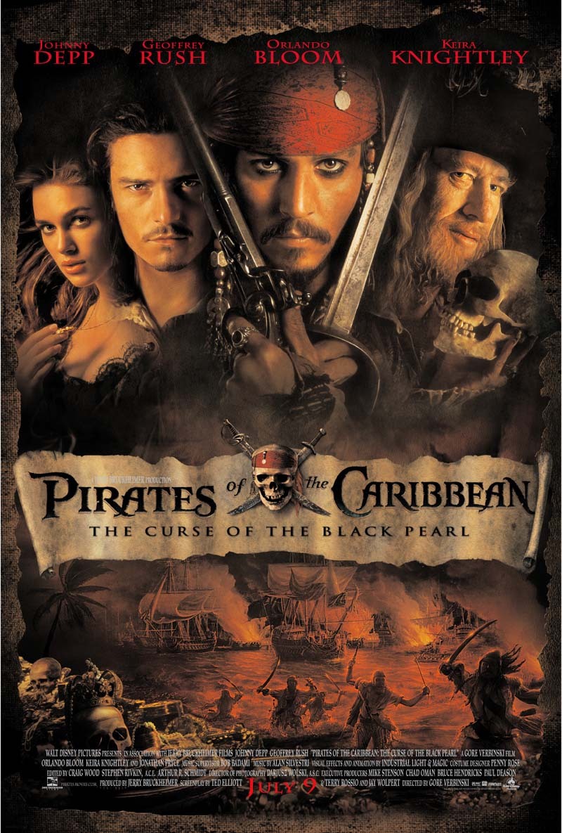 Poster of Pirates of the Caribbean: The Curse of the Black Pearl - Estados Unidos
