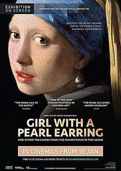 Poster Exhibition On Screen - Girl With A Pearl Earring