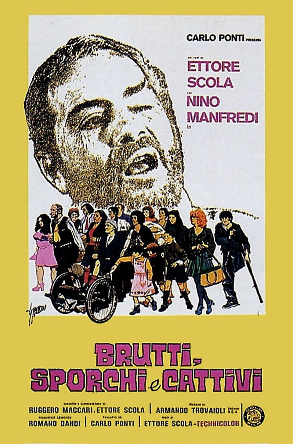 Poster of Ugly, Dirty and Bad - Italia