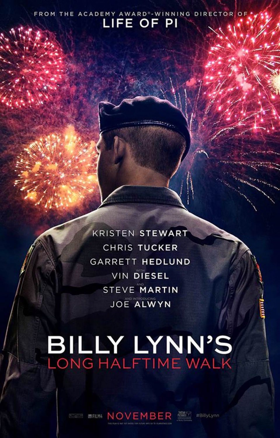 EE.UU poster for Billy Lynn's Long Halftime Walk