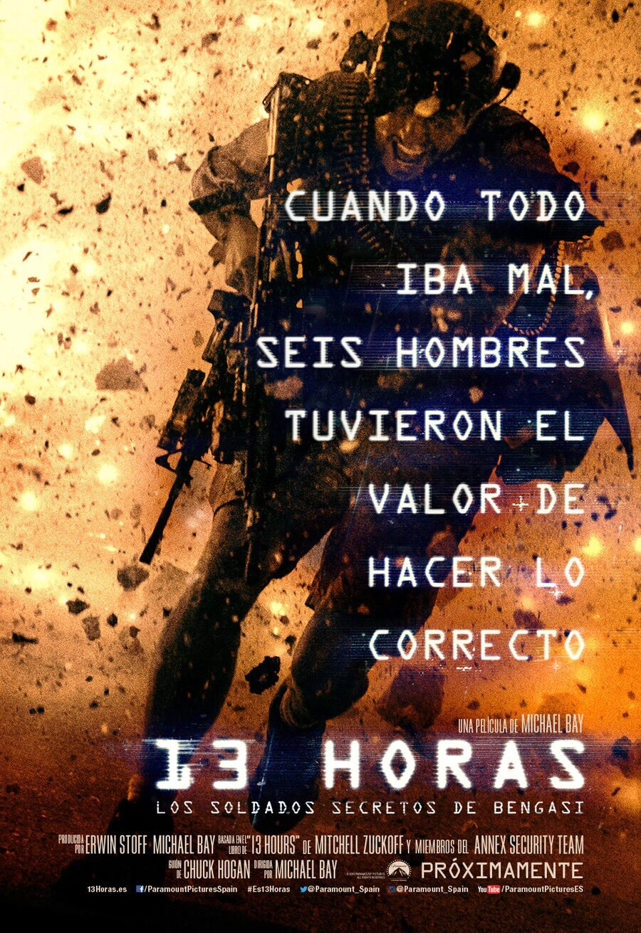 Poster of 13 Hours: The Secret Soldiers of Benghazi - Teaser español