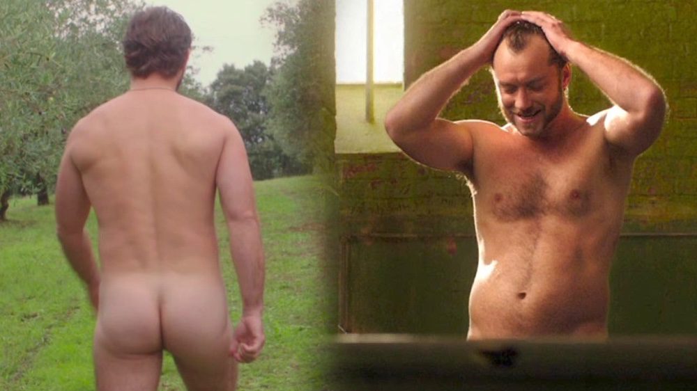 Naked Jude Law in 'Dom Hemingway' shows the ass