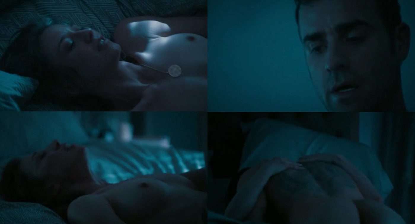 Carrie Coon and Justin Theroux naked having sex in 'The Leftovers'