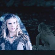 Gaia Weiss completely naked in 'Vikings'