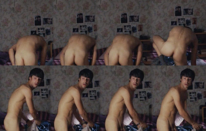 Alejo Sauras completely naked shows his ass in 'Welcome Home'