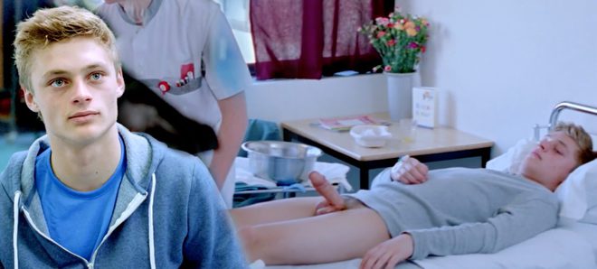 Jonas Smulders nude showing his erected penis in 'Cowboys Janken Ook'