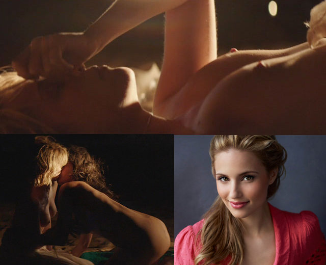 Dianna Agron naked in a lesbian scene in 'Bare'